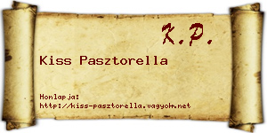 Kiss Pasztorella névjegykártya